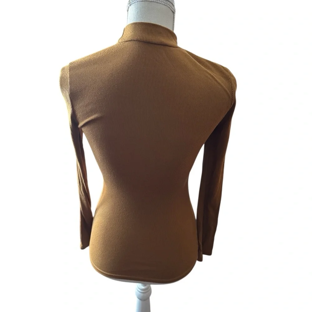 Women's Mustard Long Sleeve Top - Picture 3 of 4